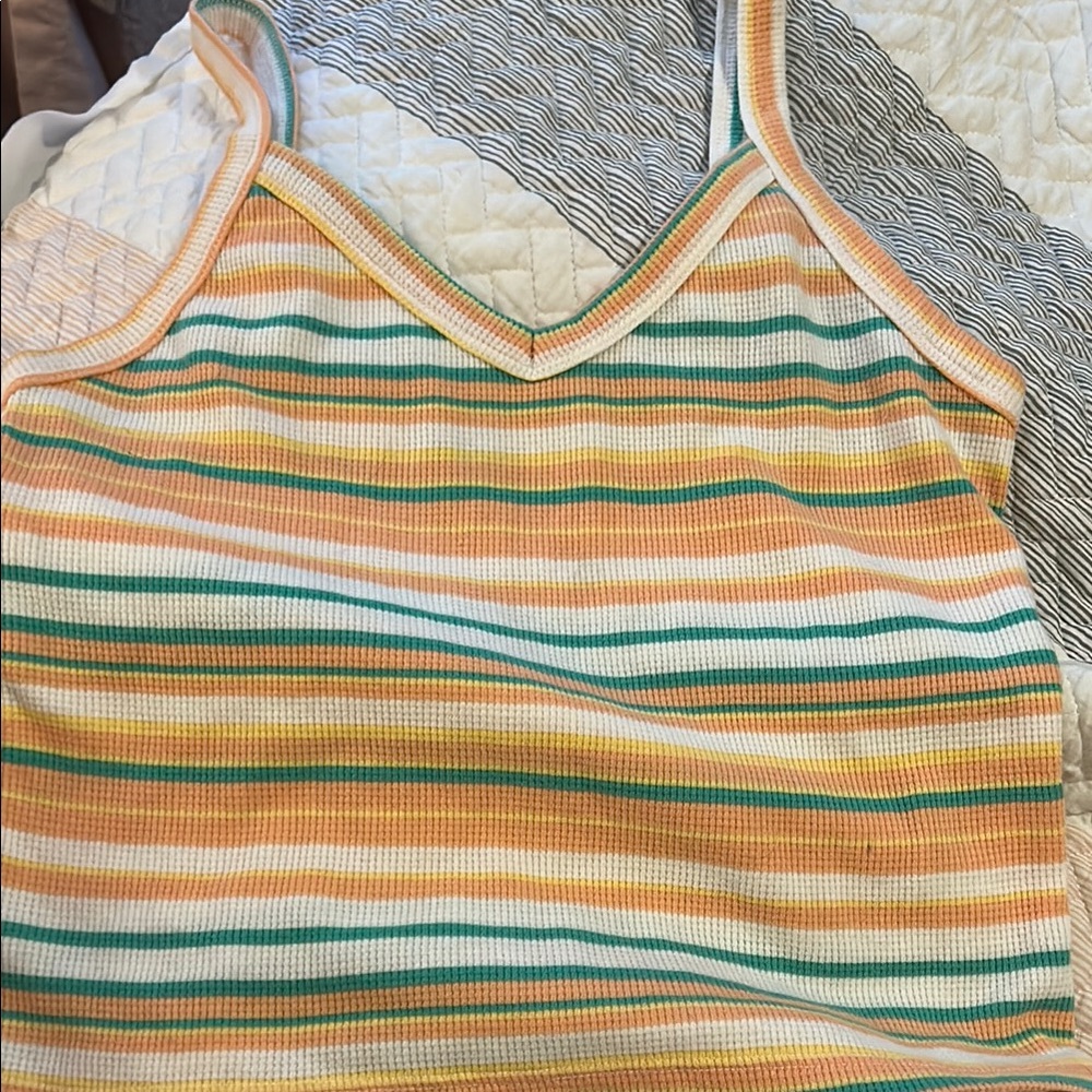 SO Vibrant Striped Tank Top